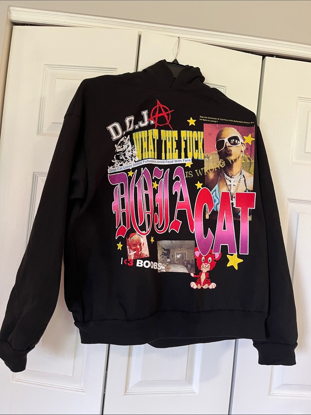 Doja Cat Black Pullover Hoodie - XL